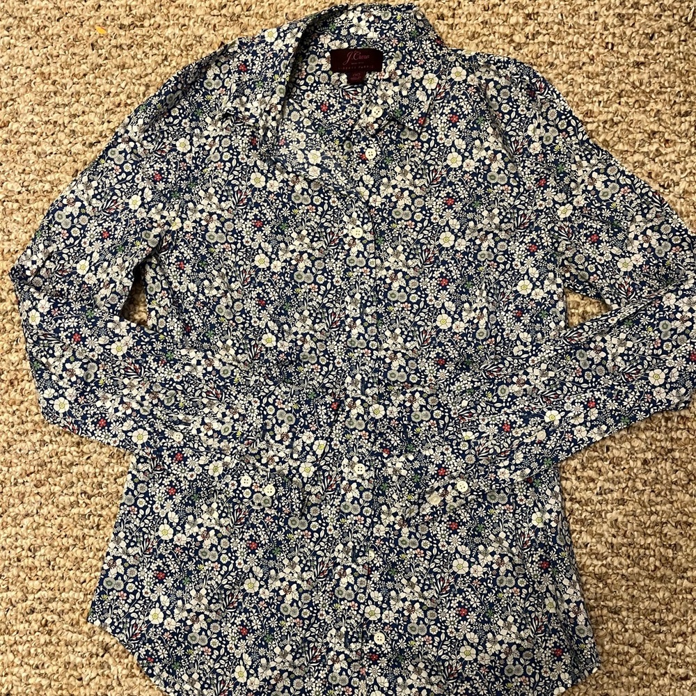 Liberty for JCrew cotton button-up
